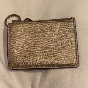 Coach Gold Key & Card Holder